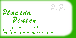 placida pinter business card